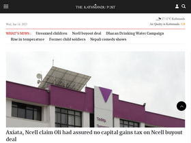 'kathmandupost.com' screenshot