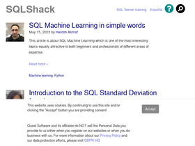 'sqlshack.com' screenshot