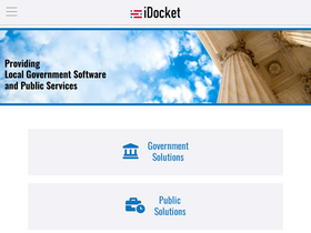 'idocket.com' screenshot