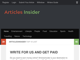 'articlesinsider.com' screenshot