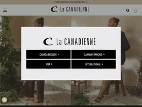 'lacanadienneshoes.com' screenshot