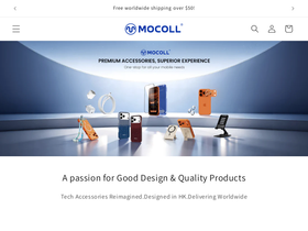 mocoll.com homepage screenshot
