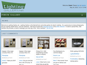 'lighting-gallery.net' screenshot