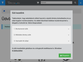 'xn--trcsa-xqa.hu' screenshot