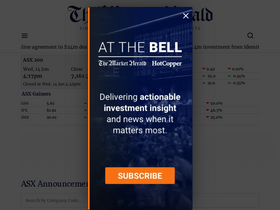 'themarketherald.com.au' screenshot