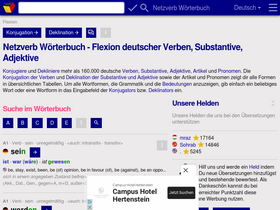 'verbformen.de' screenshot