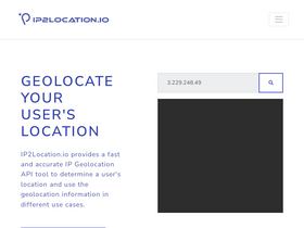 'ip2location.io' screenshot