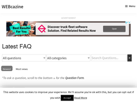 'webcazine.com' screenshot