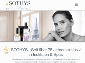sothys.de homepage screenshot