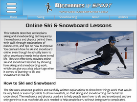 'mechanicsofsport.com' screenshot