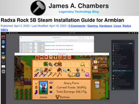 'jamesachambers.com' screenshot