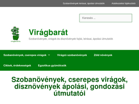'viragbarat.hu' screenshot