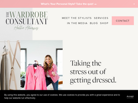 'thewardrobeconsultant.com' screenshot