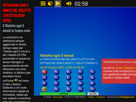 '10elotto5minuti.com' screenshot