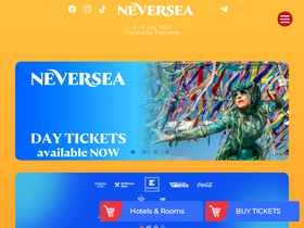 'neversea.com' screenshot