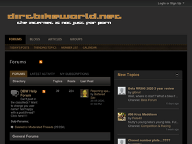 'dirtbikeworld.net' screenshot