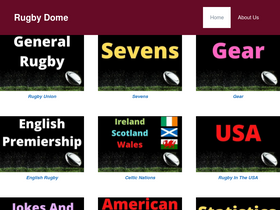 'rugbydome.com' screenshot