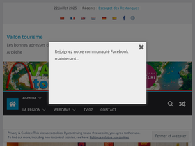 'vallontourisme.com' screenshot