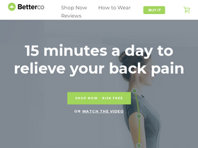 getbetterback.com website screenshot