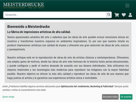 'meisterdrucke.es' screenshot