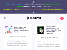 'zovovo.com' screenshot