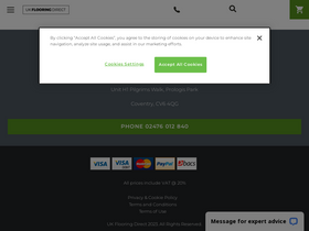 'ukflooringdirect.co.uk' screenshot