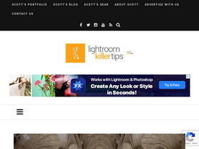 'lightroomkillertips.com' screenshot