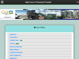 'hphighcourt.nic.in' screenshot