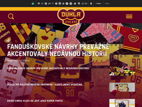 'hcdukla.cz' screenshot