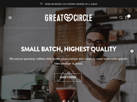 greatcirclecoffee.com homepage screenshot