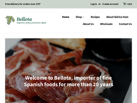 Bellota homepage screenshot