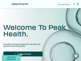 Healthletic website screenshot