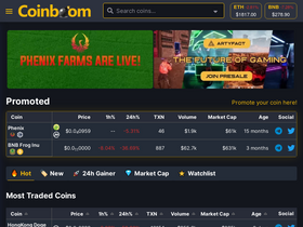 'coinboom.net' screenshot