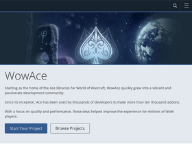 'wowace.com' screenshot