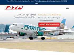'atpflightschool.com' screenshot
