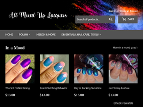 allmixeduplacquers.com homepage screenshot