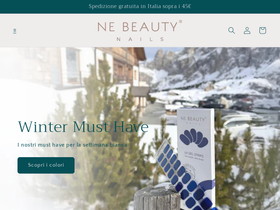 NE BEAUTY NAILS website screenshot