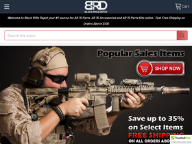 'blackrifledepot.com' screenshot