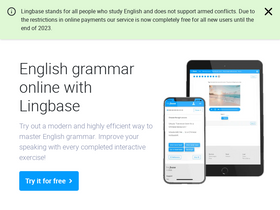 'lingbase.com' screenshot