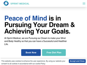 'sprintmedical.in' screenshot