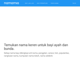 'namamia.com' screenshot