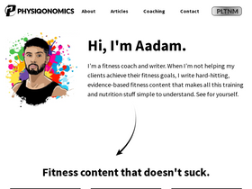 'physiqonomics.com' screenshot