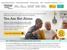 'myrbetriq.com' screenshot