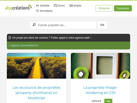 'alsacreations.com' screenshot