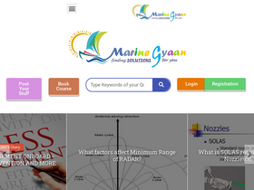 'marinegyaan.com' screenshot