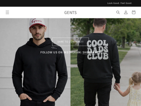 gentsboutique.ca homepage screenshot