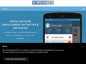 'unfollow.today' screenshot