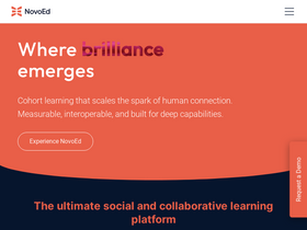 'novoed.com' screenshot