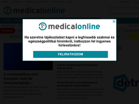 'medicalonline.hu' screenshot