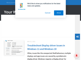 'yourwindowsguide.com' screenshot